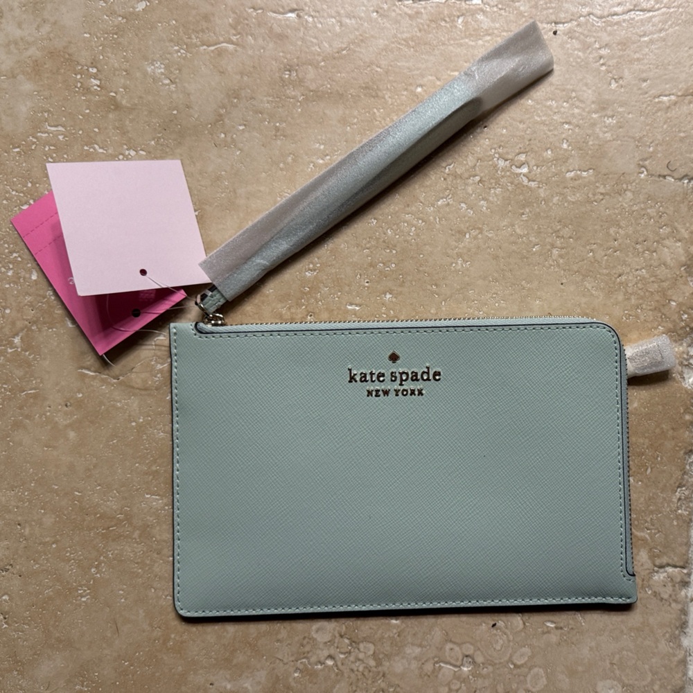 Kate Spade crystal blue Wristlet